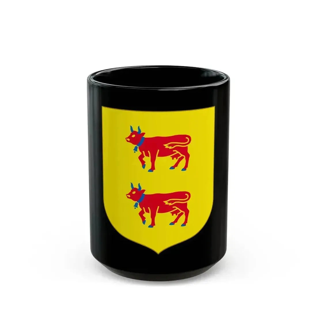 Andorra - Bearne Coat of Arms - Black Coffee Mug 15oz - Go Mug Yourself