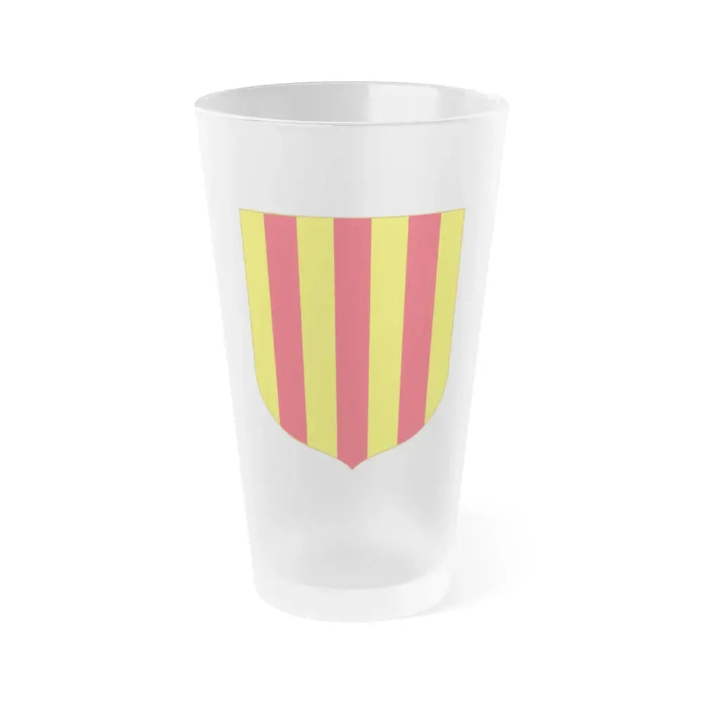 Andorra - Foix Coat of Arms - Frosted Pint Glass 16oz 16oz Frosted - Go Mug Yourself