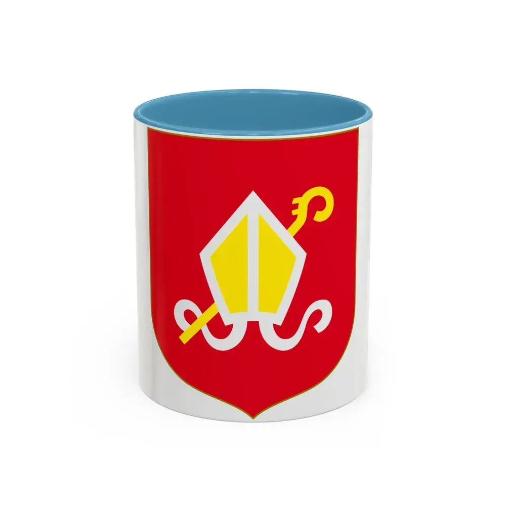 Andorra - Urgel Coat of Arms - Accent Coffee Mug 11oz Light Blue - Go Mug Yourself