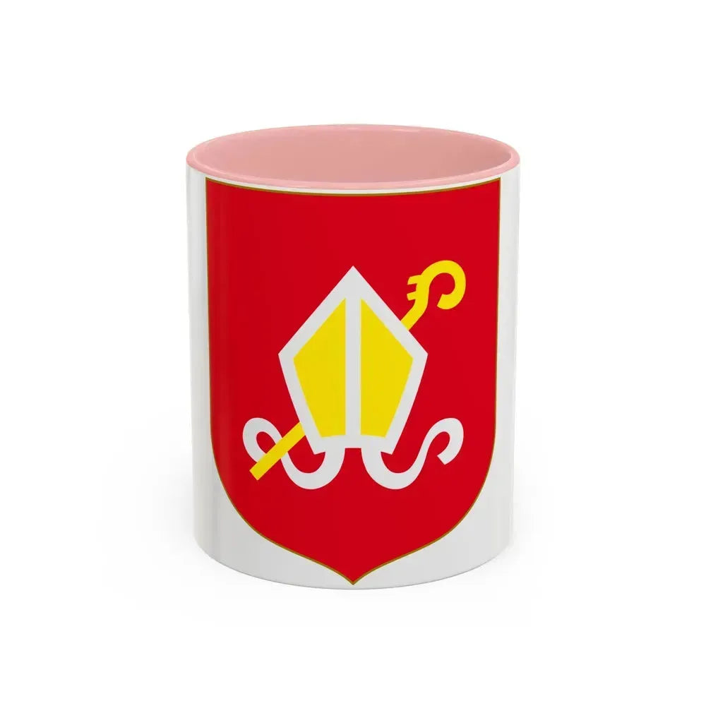 Andorra - Urgel Coat of Arms - Accent Coffee Mug 11oz Pink - Go Mug Yourself