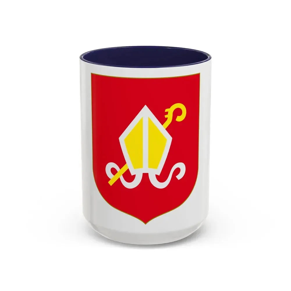 Andorra - Urgel Coat of Arms - Accent Coffee Mug 15oz Navy - Go Mug Yourself