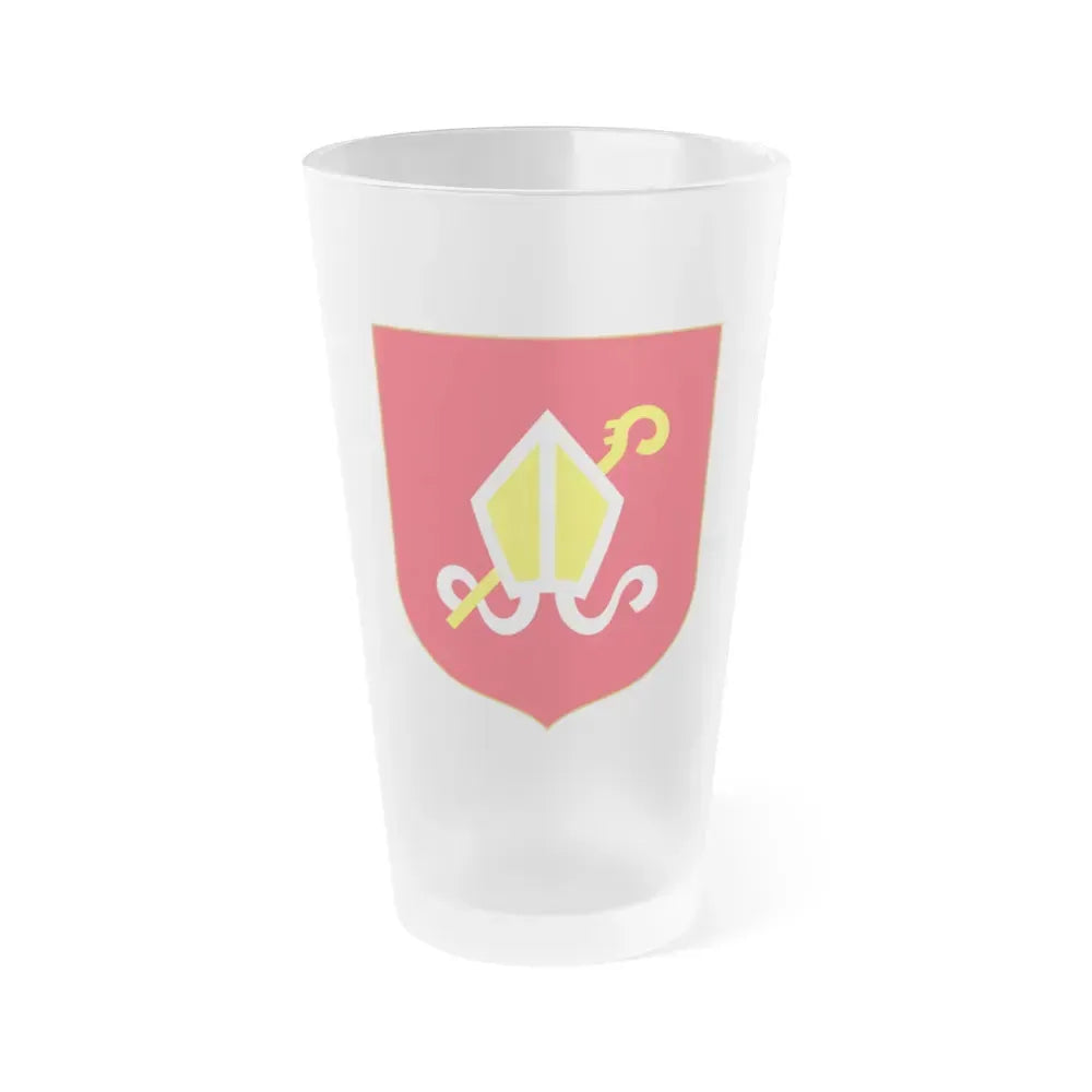 Andorra - Urgel Coat of Arms - Frosted Pint Glass 16oz 16oz Frosted - Go Mug Yourself