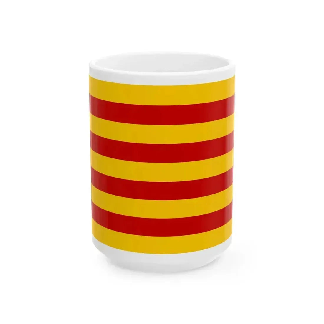 Andorra vlag Catalaans 1806 (Andorra) White Coffee Mug 15oz - Go Mug Yourself