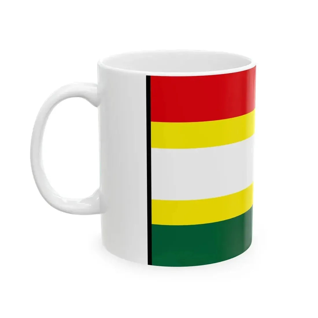 Andovce Nove Zamky Flag (Slovakia) White Coffee Mug - Go Mug Yourself