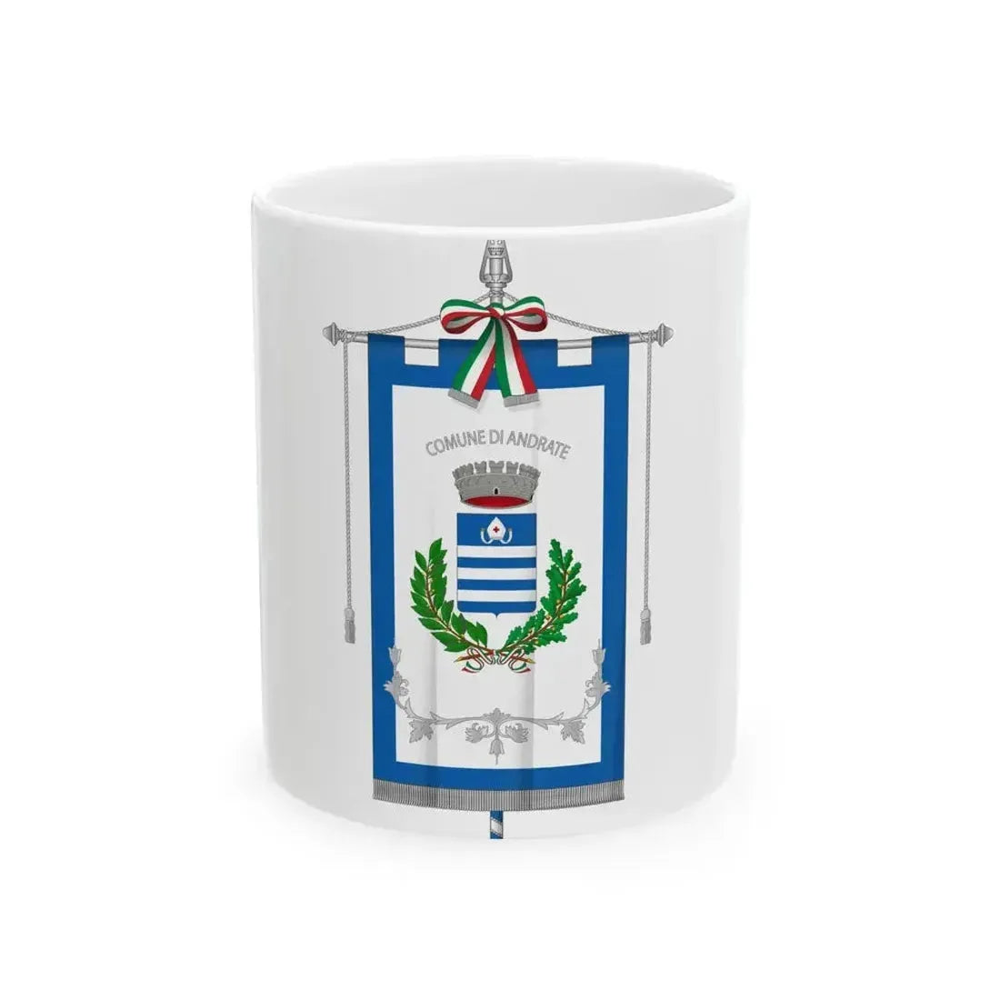 Andrate-Gonfalone (Italy) White Coffee Mug 11oz - Go Mug Yourself