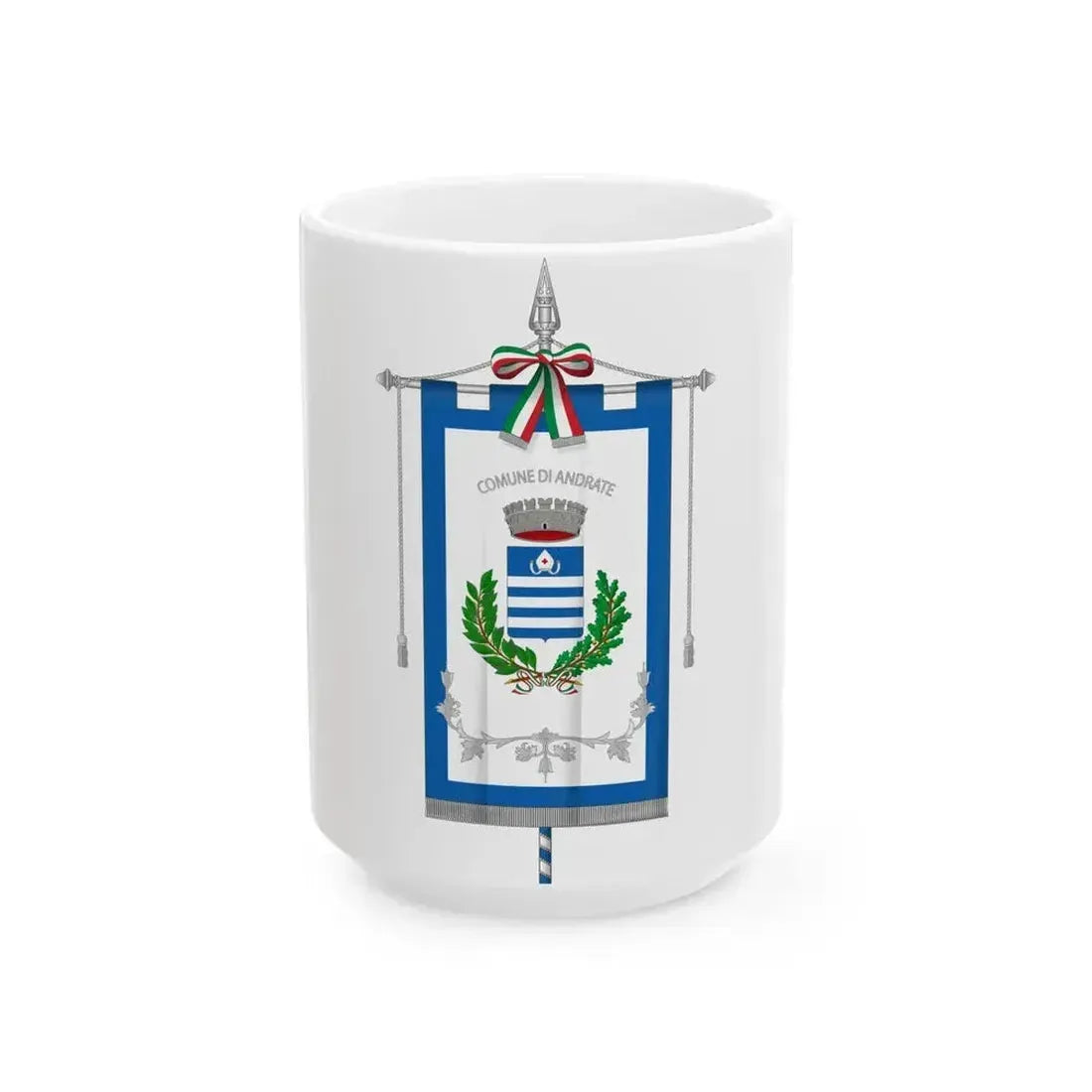 Andrate-Gonfalone (Italy) White Coffee Mug 15oz - Go Mug Yourself
