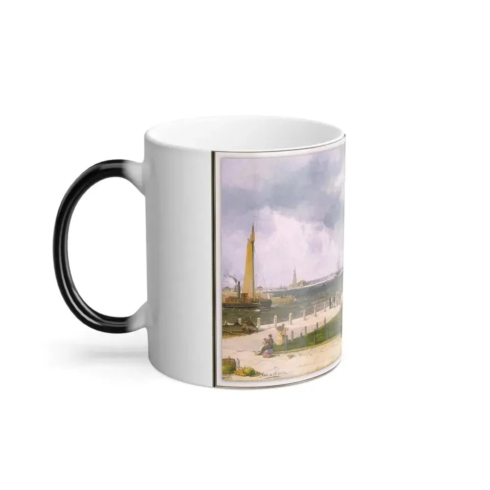 Andrew W Melrose (1836-1901) New York Harbor and Battery - Color Changing Mug 11oz - Go Mug Yourself