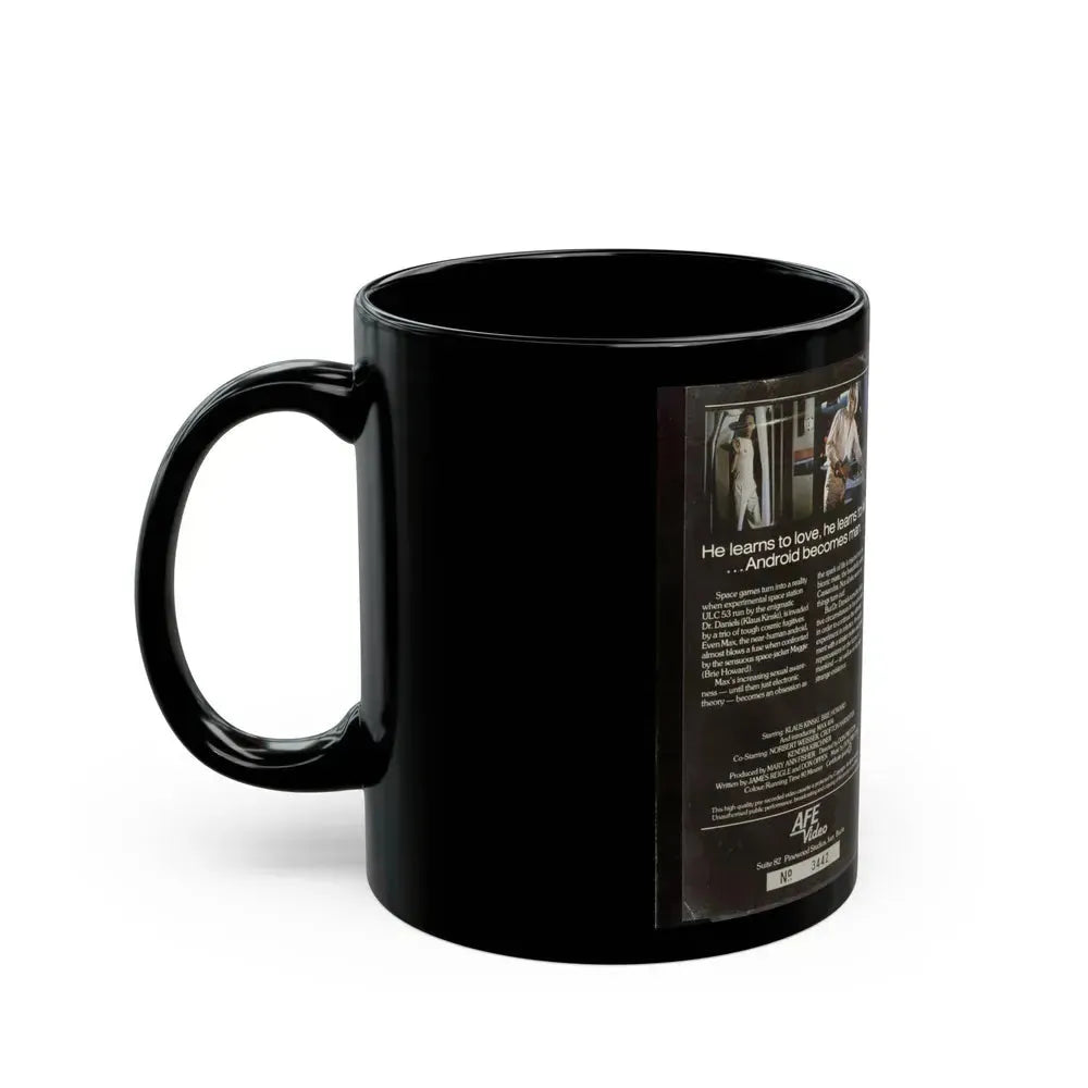 ANDROID (VHS COVER) - Black Coffee Mug - Go Mug Yourself