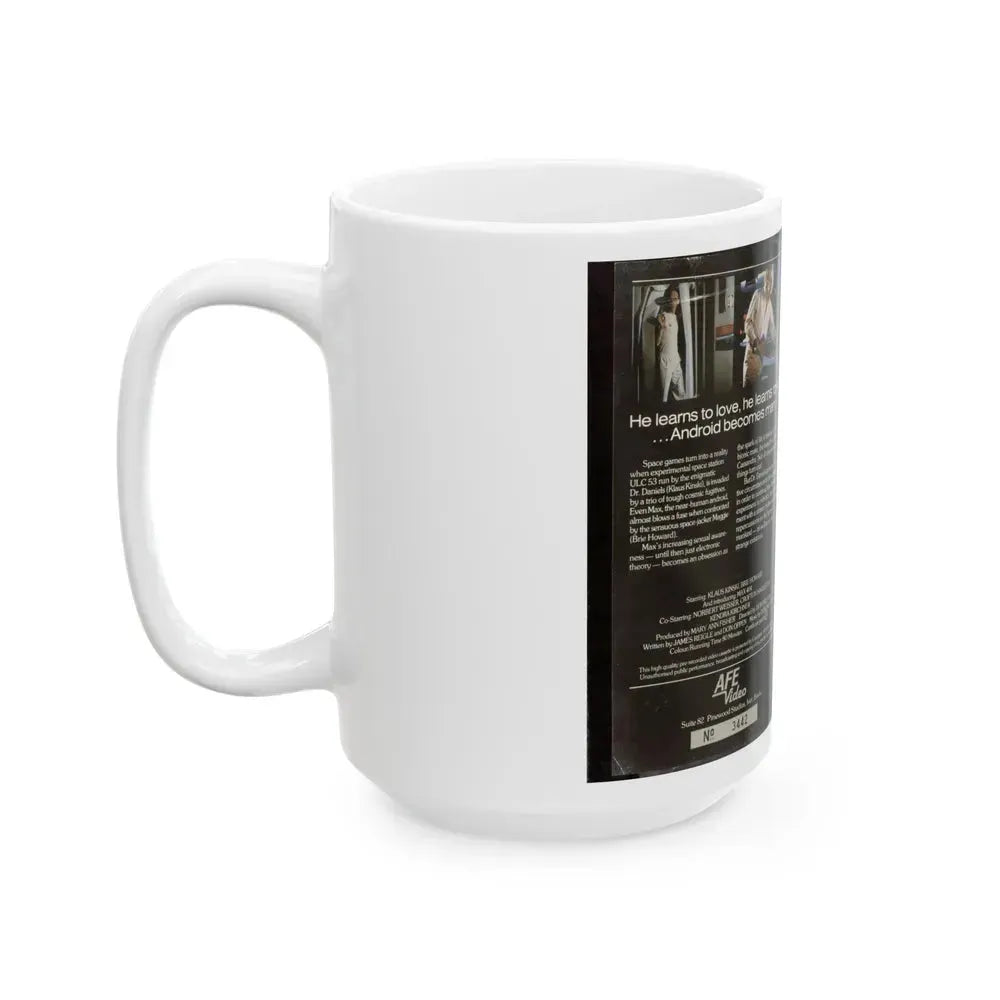 ANDROID (VHS COVER) - White Coffee Mug - Go Mug Yourself
