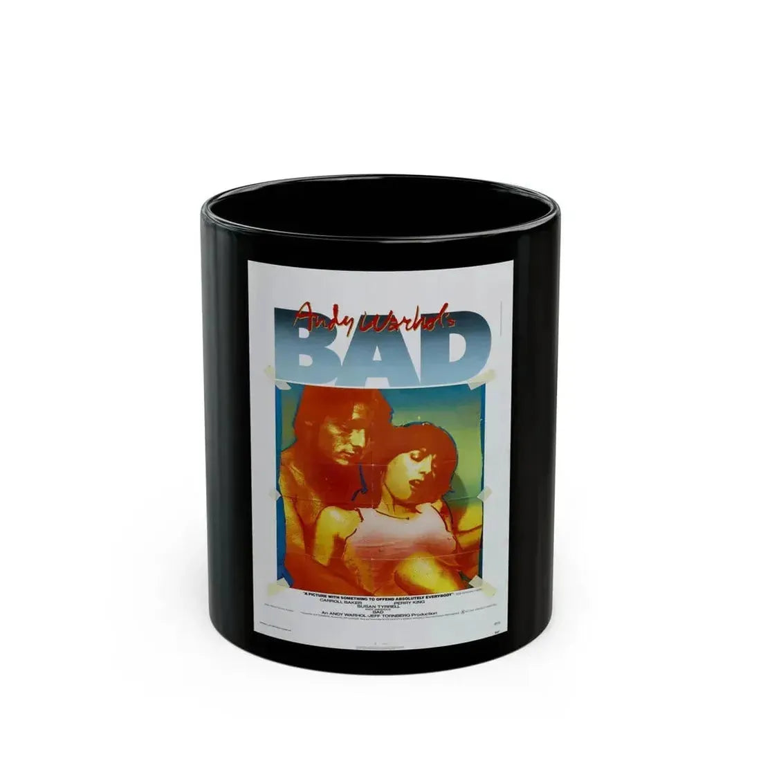 ANDY WARHOL'S BAD 1977 Movie Poster - Black Coffee Mug 11oz - Go Mug Yourself