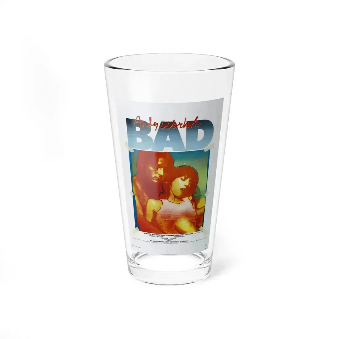 ANDY WARHOL'S BAD 1977 Movie Poster - Pint Glass 16oz 16oz - Go Mug Yourself