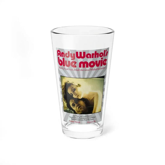 ANDY WARHOL'S BLUE MOVIE 1969 Movie Poster - Pint Glass 16oz 16oz - Go Mug Yourself