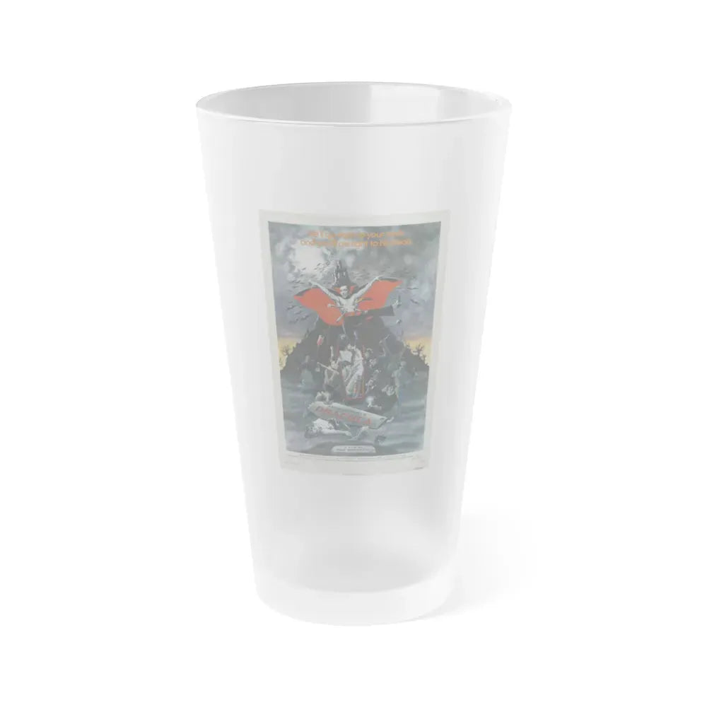 ANDY WARHOL'S DRACULA 1974 Movie Poster - Frosted Pint Glass 16oz Default Title - Go Mug Yourself