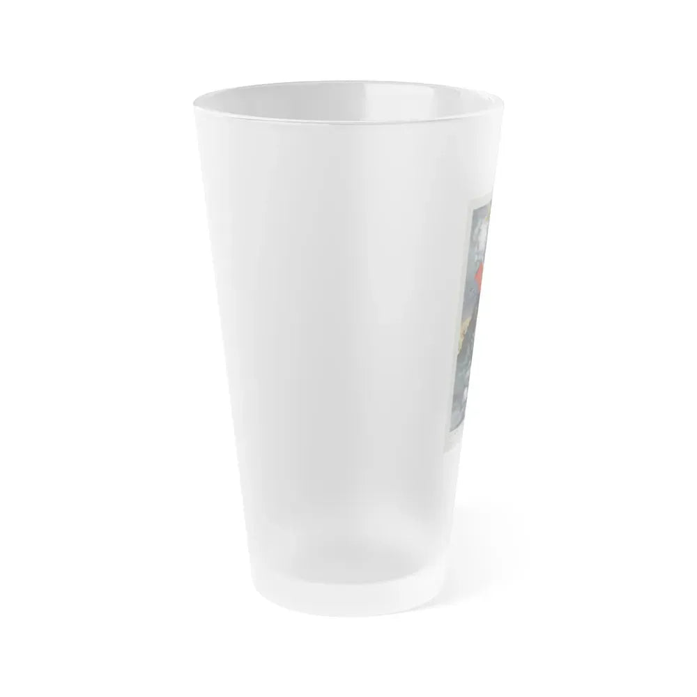 ANDY WARHOL'S DRACULA 1974 Movie Poster - Frosted Pint Glass 16oz - Go Mug Yourself