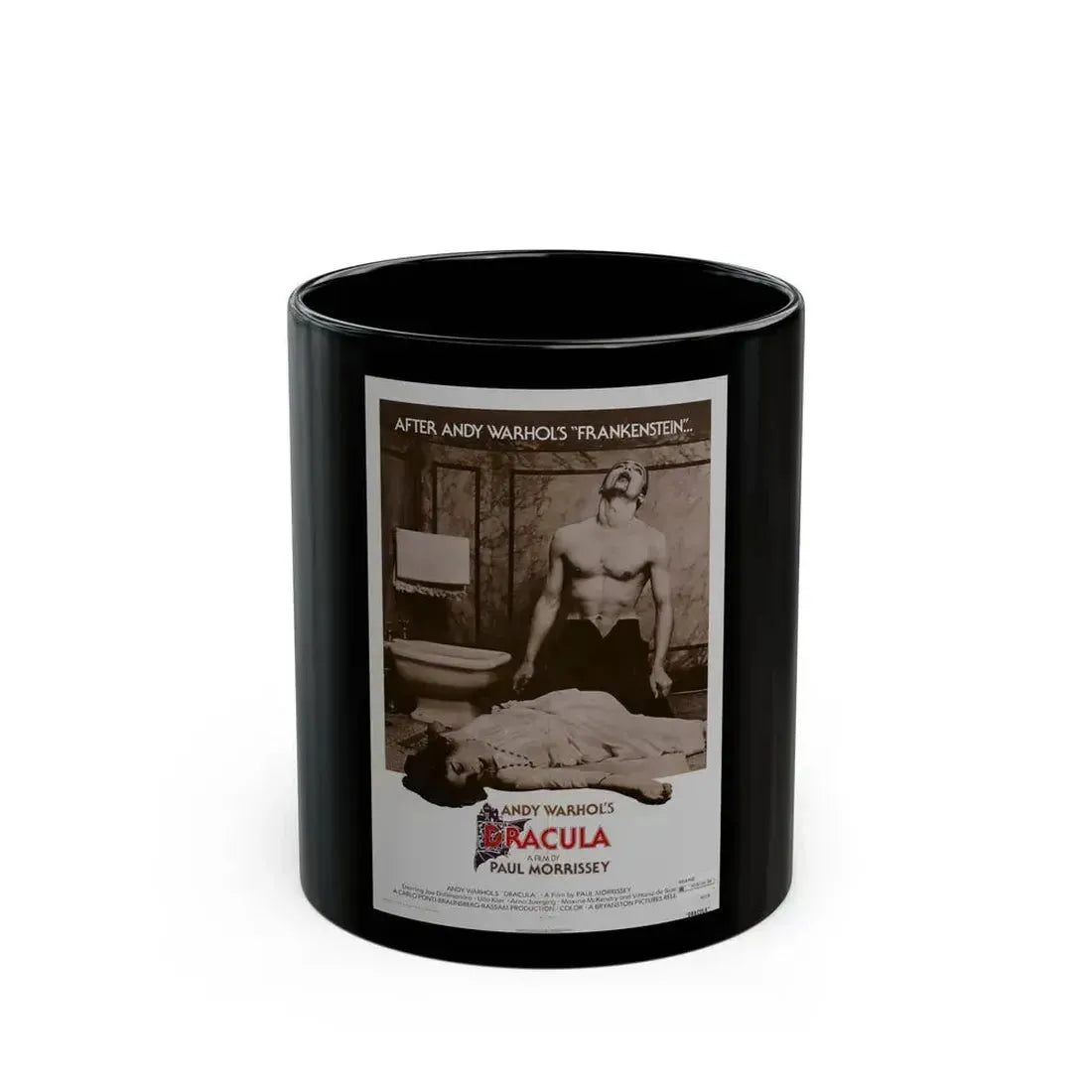 ANDY WARHOL'S DRACULA (2) 1974 Movie Poster - Black Coffee Mug 11oz - Go Mug Yourself