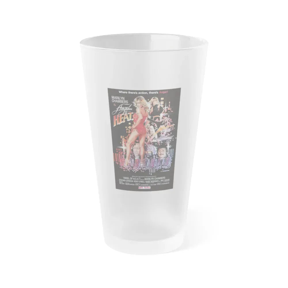 ANGEL OF HEAT 1983 Movie Poster - Frosted Pint Glass 16oz Default Title - Go Mug Yourself