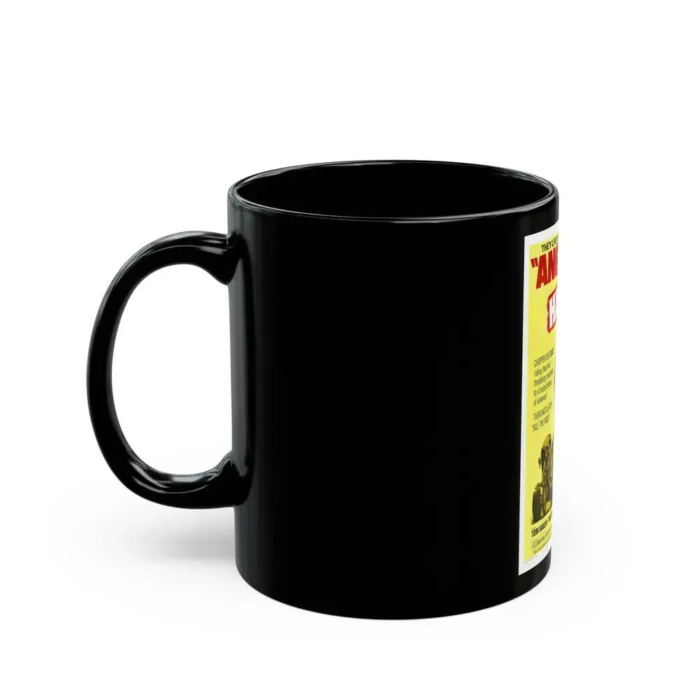 ANGELS DIE HARD 1970 Movie Poster - Black Coffee Mug - Go Mug Yourself