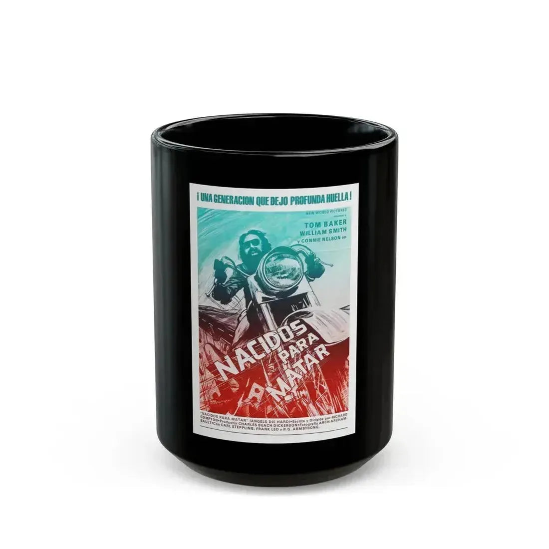 ANGELS DIE HARD (2) 1970 Movie Poster - Black Coffee Mug 15oz - Go Mug Yourself