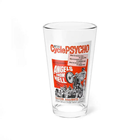 ANGELS FROM HELL 1968 Movie Poster - Pint Glass 16oz 16oz - Go Mug Yourself