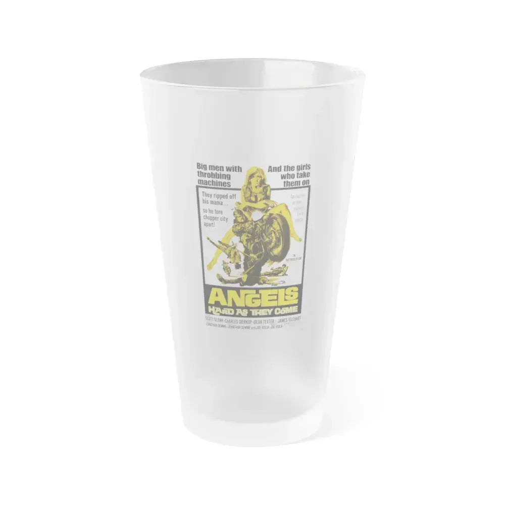 ANGELS HARD AS THEY COME 1971 Movie Poster - Frosted Pint Glass 16oz 16oz Frosted - Go Mug Yourself