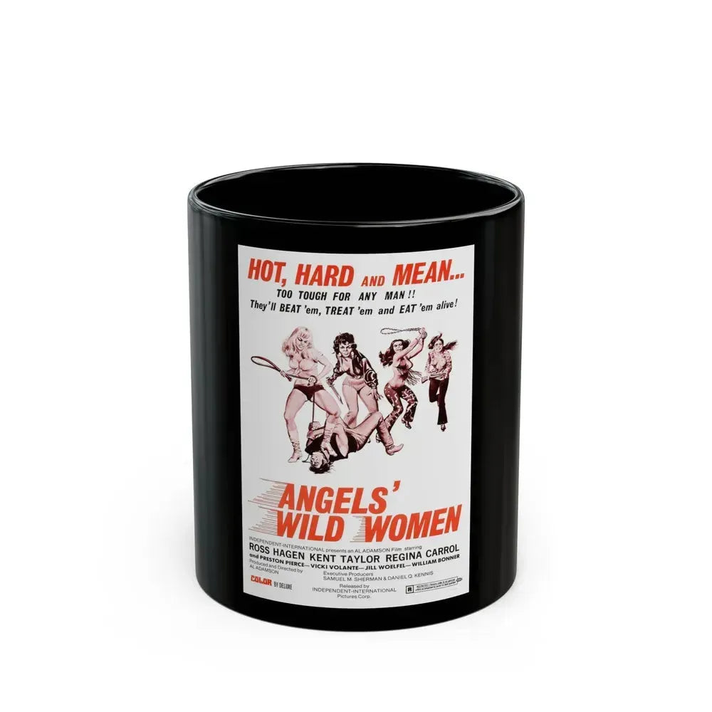 ANGELS WILD WOMEN 1972 Movie Poster - Black Coffee Mug 11oz - Go Mug Yourself