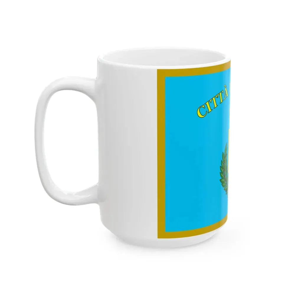 Angera-Bandiera (Italy) White Coffee Mug - Go Mug Yourself
