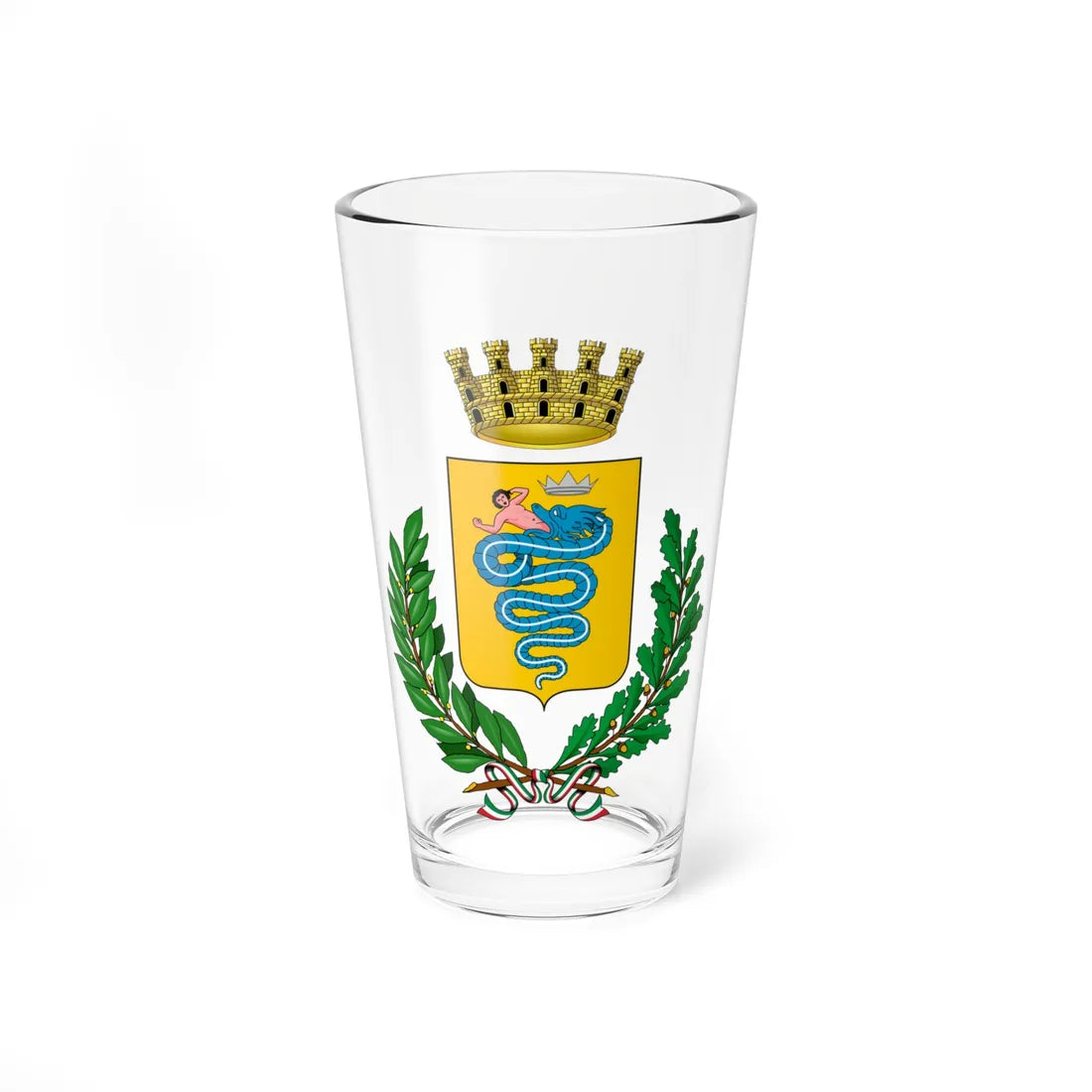 Angera-Stemma (Italy) (Coat of Arms) Pint Glass 16oz 16oz - Go Mug Yourself