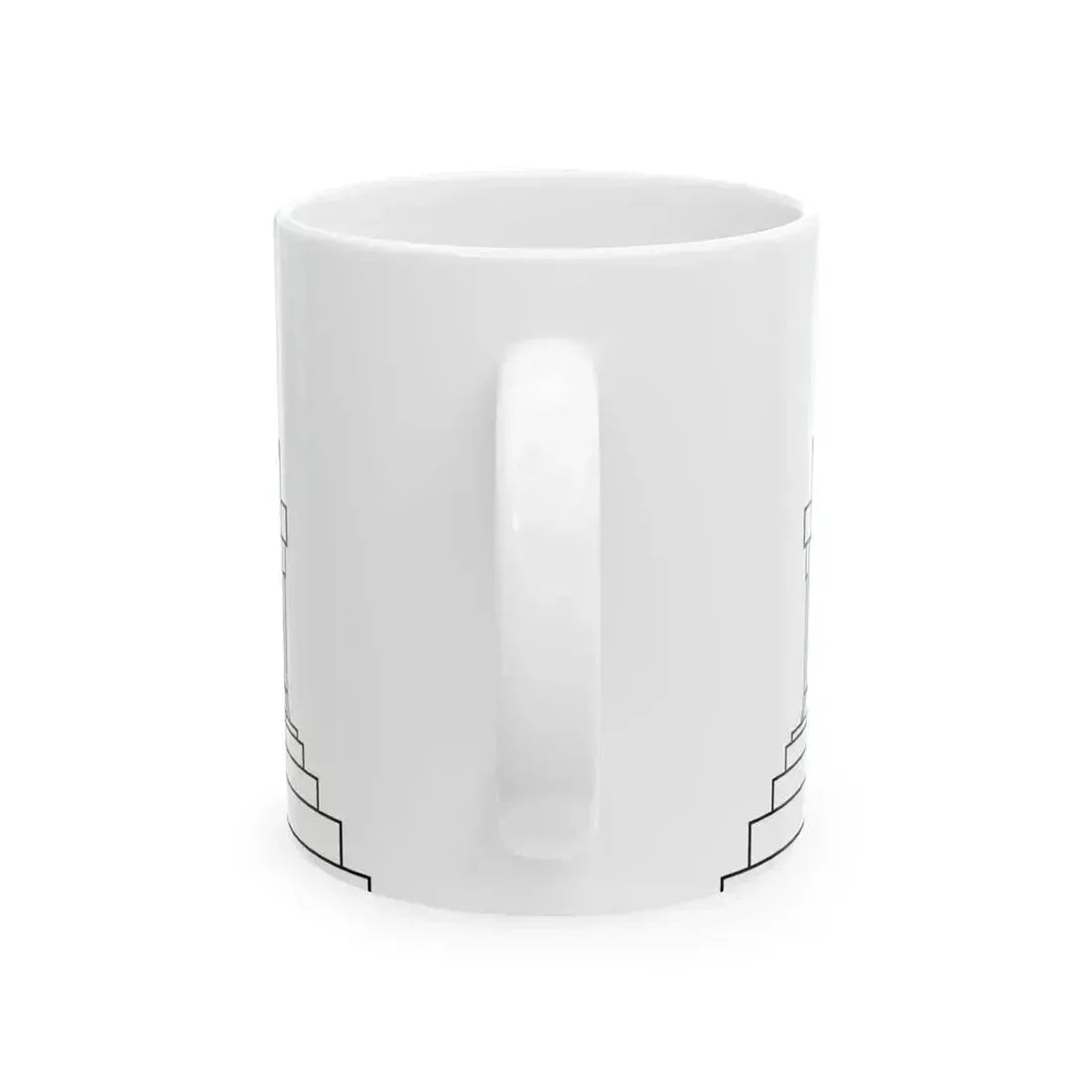 Angkor Wat variant 2 for Flag of Cambodia (Cambodia) White Coffee Mug - Go Mug Yourself