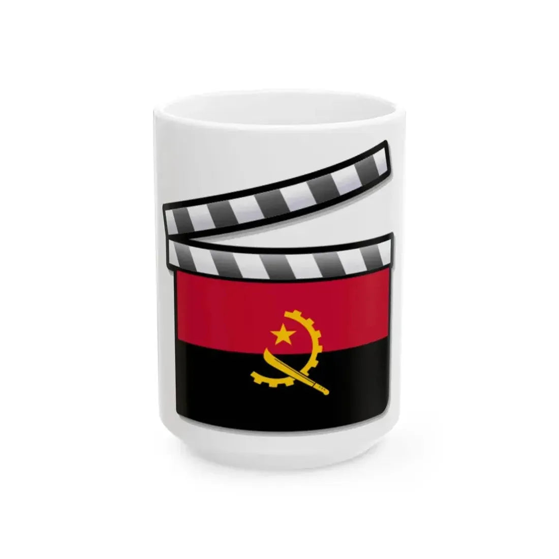 Angola film clapperboard (Angola) White Coffee Mug 15oz - Go Mug Yourself