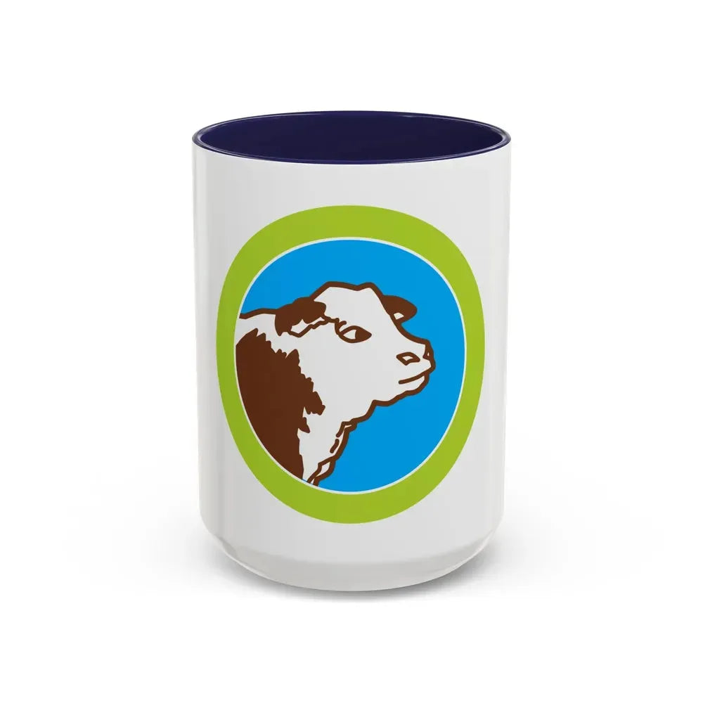 Animal Science (Boy Scout Merit Badge) Accent Coffee Mug 15oz Navy - Go Mug Yourself