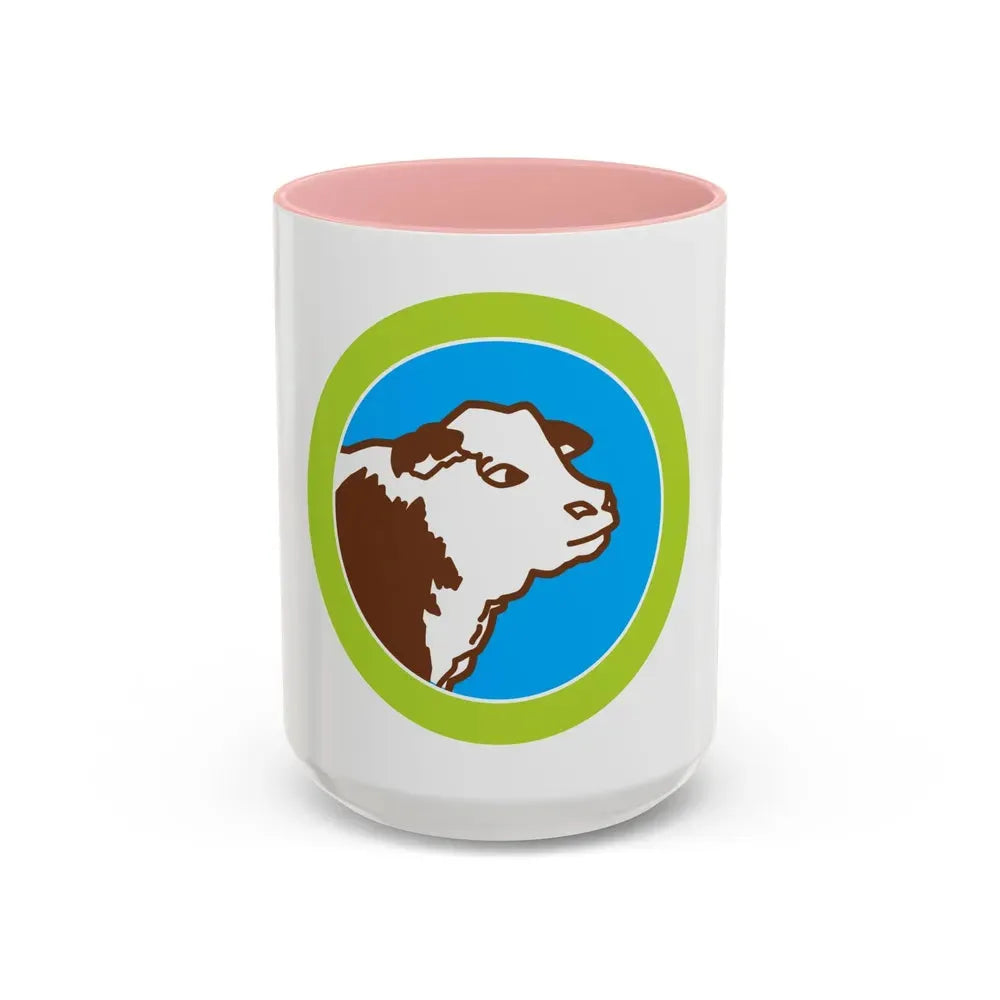 Animal Science (Boy Scout Merit Badge) Accent Coffee Mug 15oz Pink - Go Mug Yourself