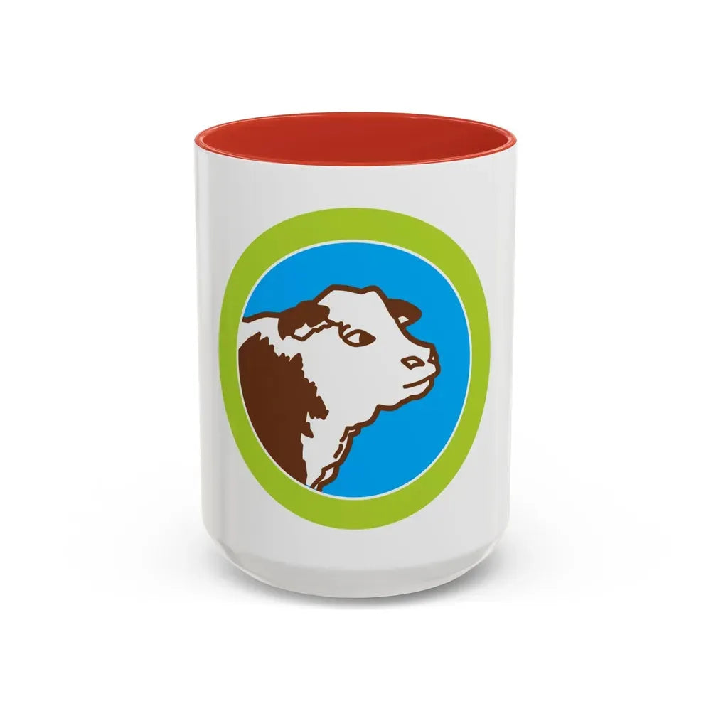 Animal Science (Boy Scout Merit Badge) Accent Coffee Mug 15oz Red - Go Mug Yourself