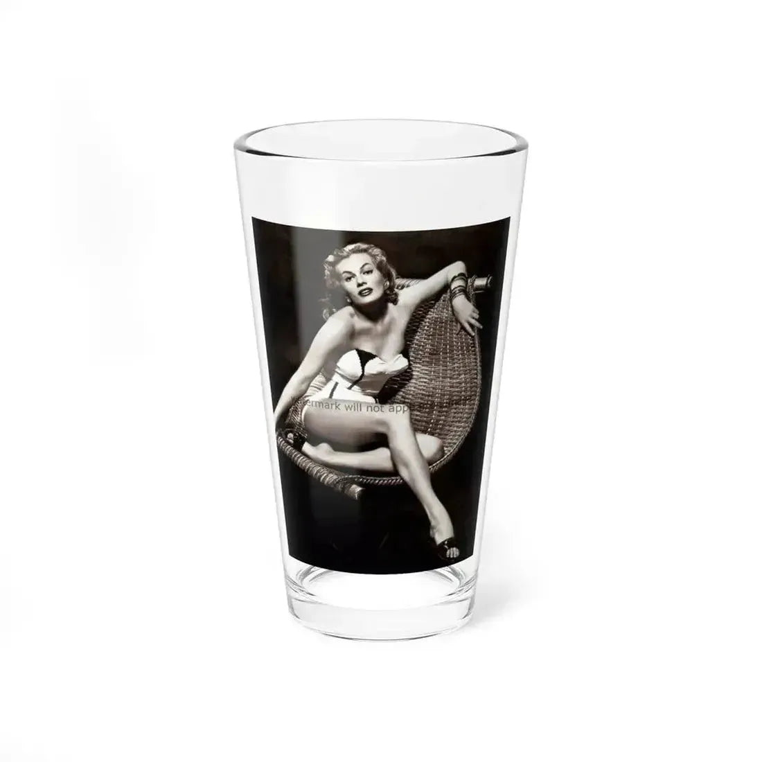 Anita Ekberg #05 (Vintage Female Icon) Pint Glass 16oz 16oz - Go Mug Yourself