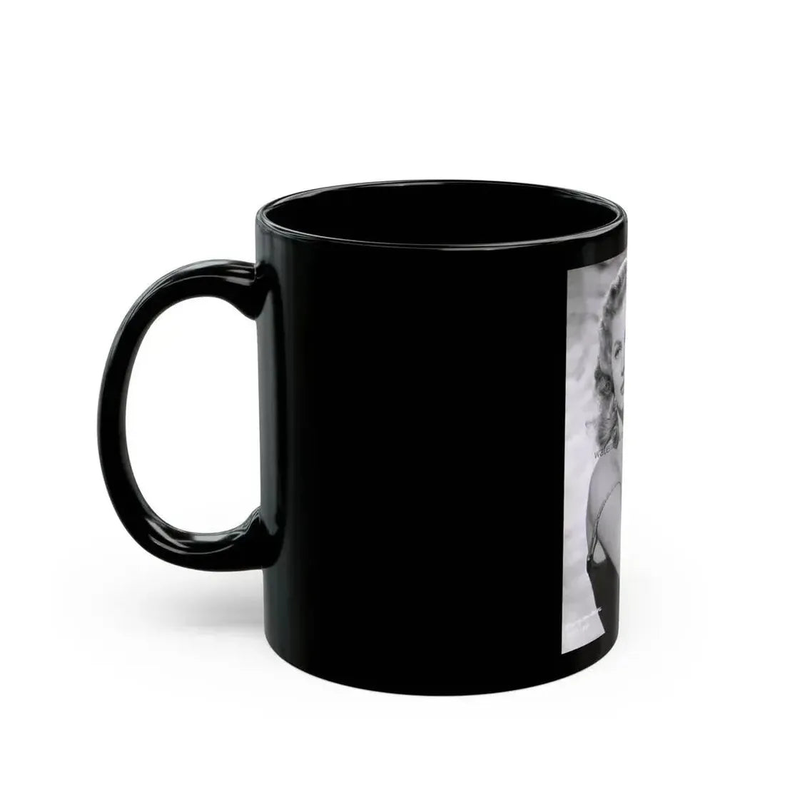 Anita Ekberg #110 (Vintage Female Icon) Black Coffee Mug - Go Mug Yourself