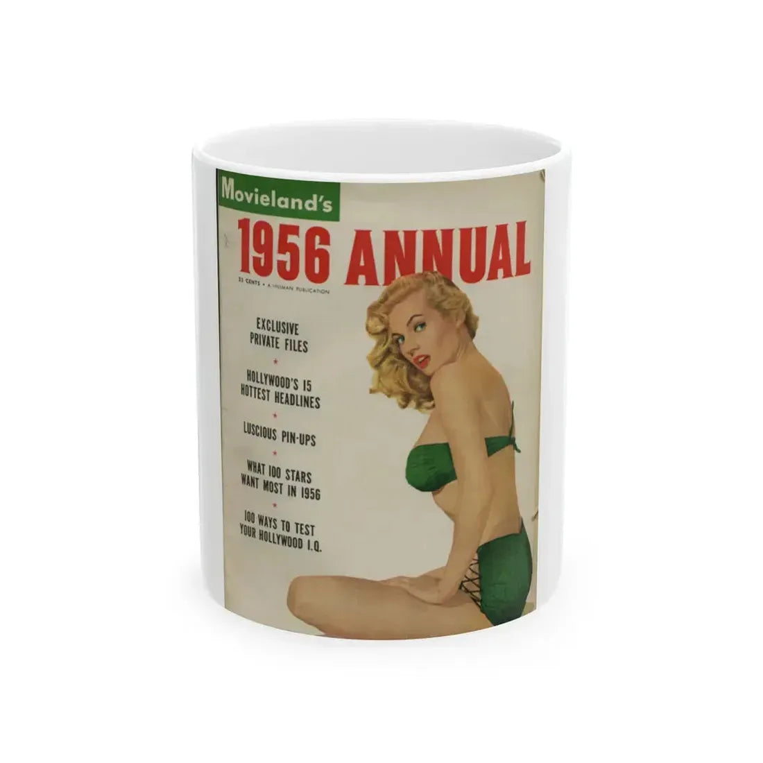 Anita Ekberg #134 - Mag. Cover (Vintage Female Icon) White Coffee Mug 11oz - Go Mug Yourself