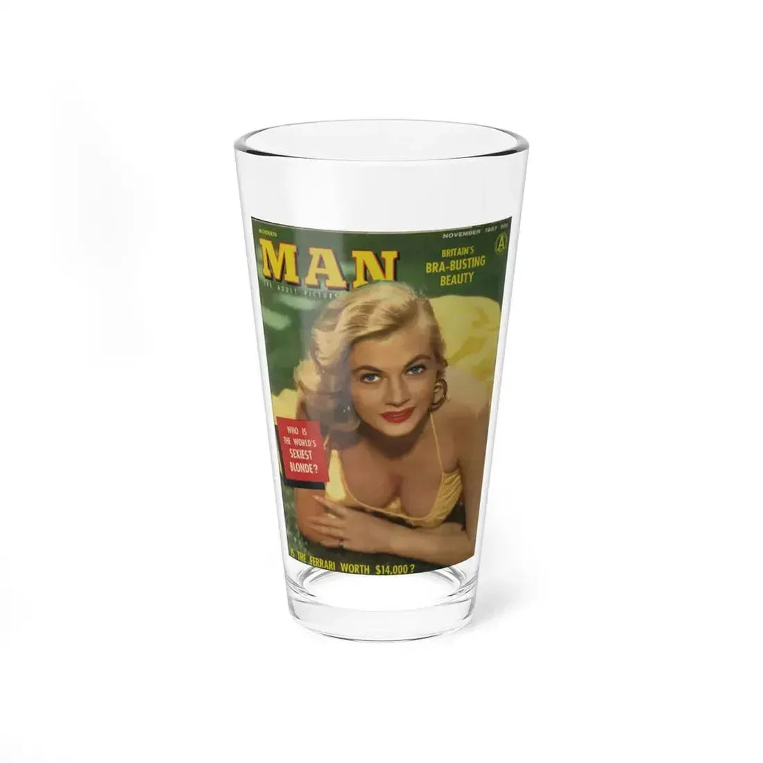 Anita Ekberg #135 - Mag. Cover (Vintage Female Icon) Pint Glass 16oz 16oz - Go Mug Yourself