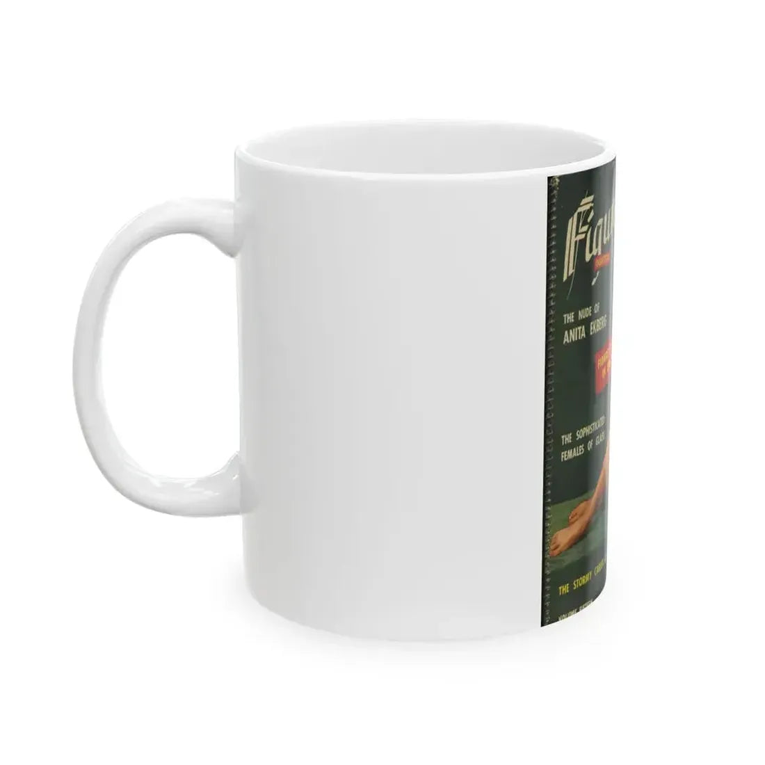 Anita Ekberg #137 - Mag. Cover (Vintage Female Icon) White Coffee Mug - Go Mug Yourself
