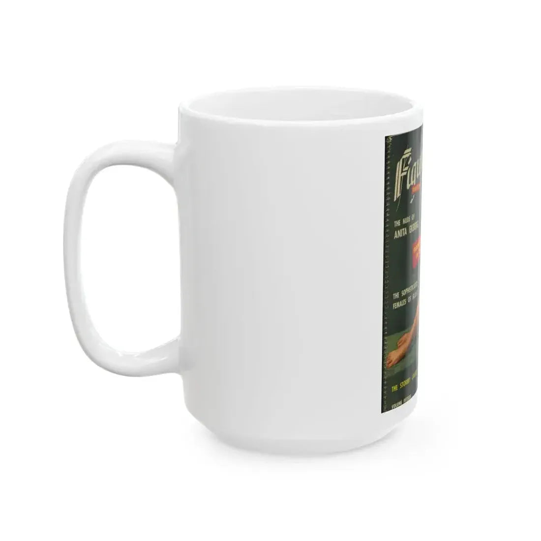 Anita Ekberg #137 - Mag. Cover (Vintage Female Icon) White Coffee Mug - Go Mug Yourself