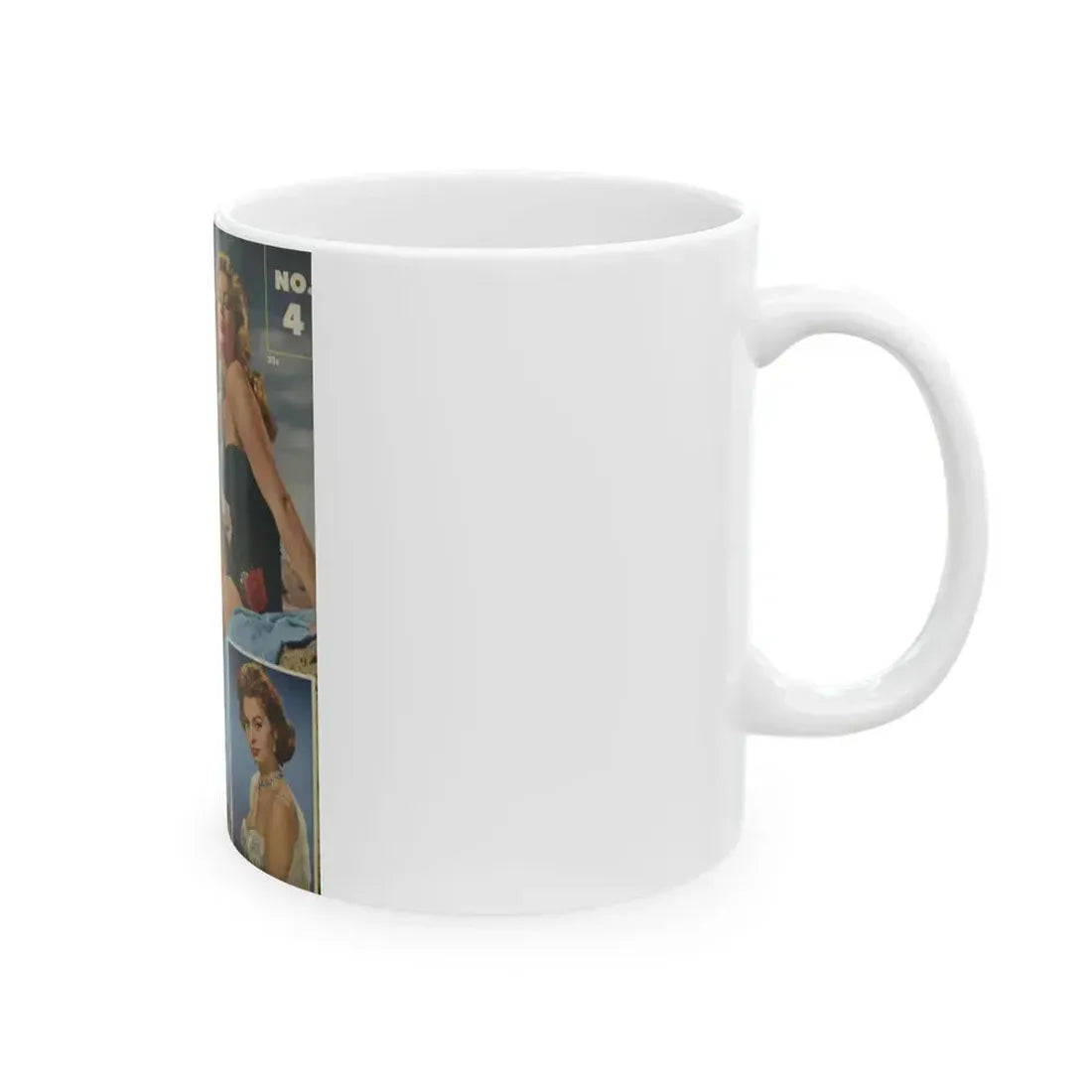 Anita Ekberg #138 - Mag. Cover (Vintage Female Icon) White Coffee Mug - Go Mug Yourself