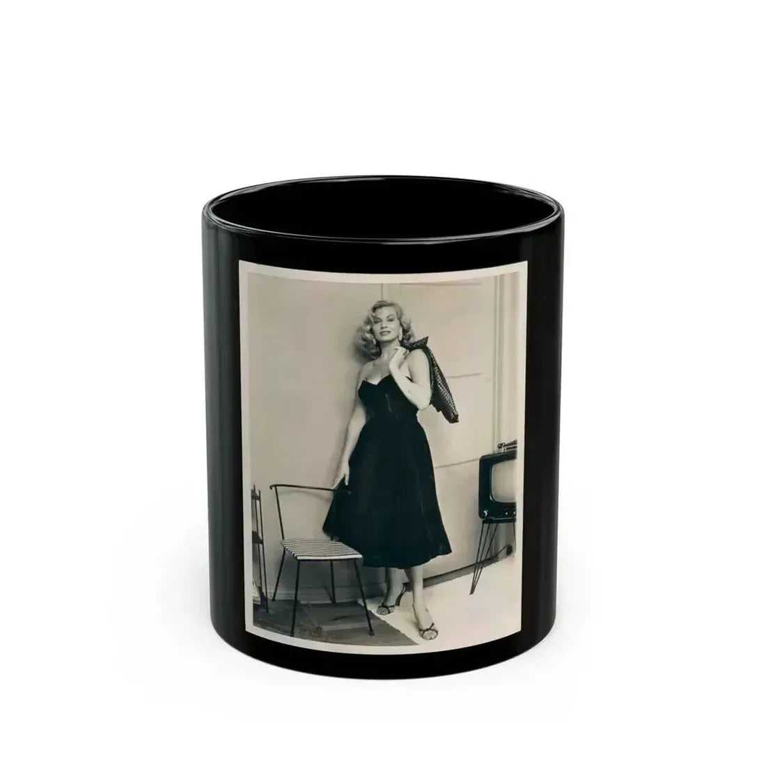 Anita Ekberg #232 (Vintage Female Icon) Black Coffee Mug 11oz - Go Mug Yourself