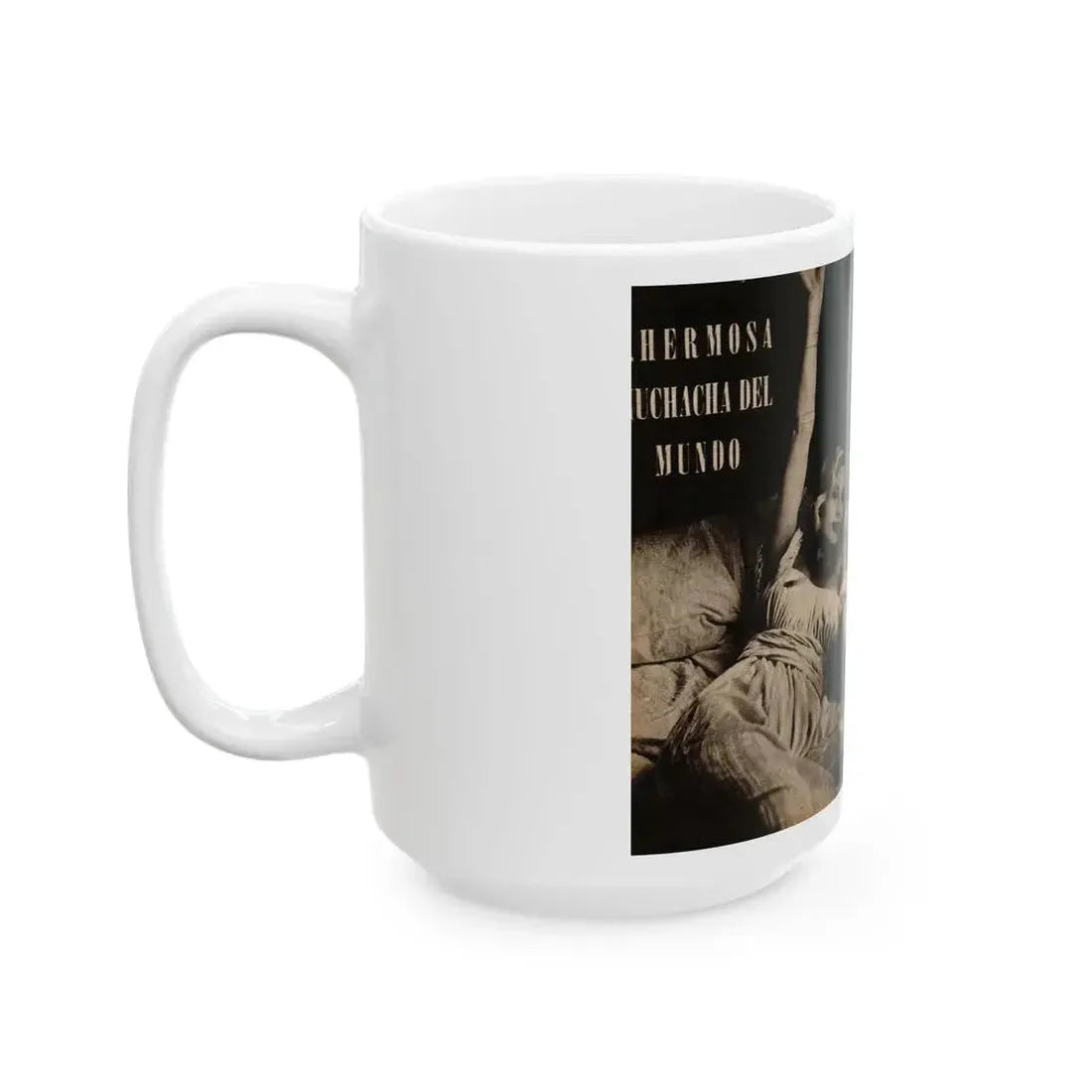 Anita Ekberg #236 - 3 B&W Photos from Foto Mag. '56 (Vintage Female Icon) White Coffee Mug - Go Mug Yourself