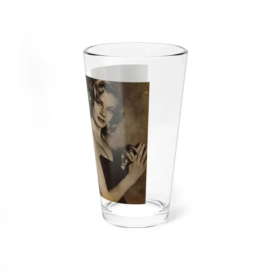 Anita Ekberg #239 - 3 B&W Photo from Foto Mag. '56 (Vintage Female Icon) Pint Glass 16oz - Go Mug Yourself