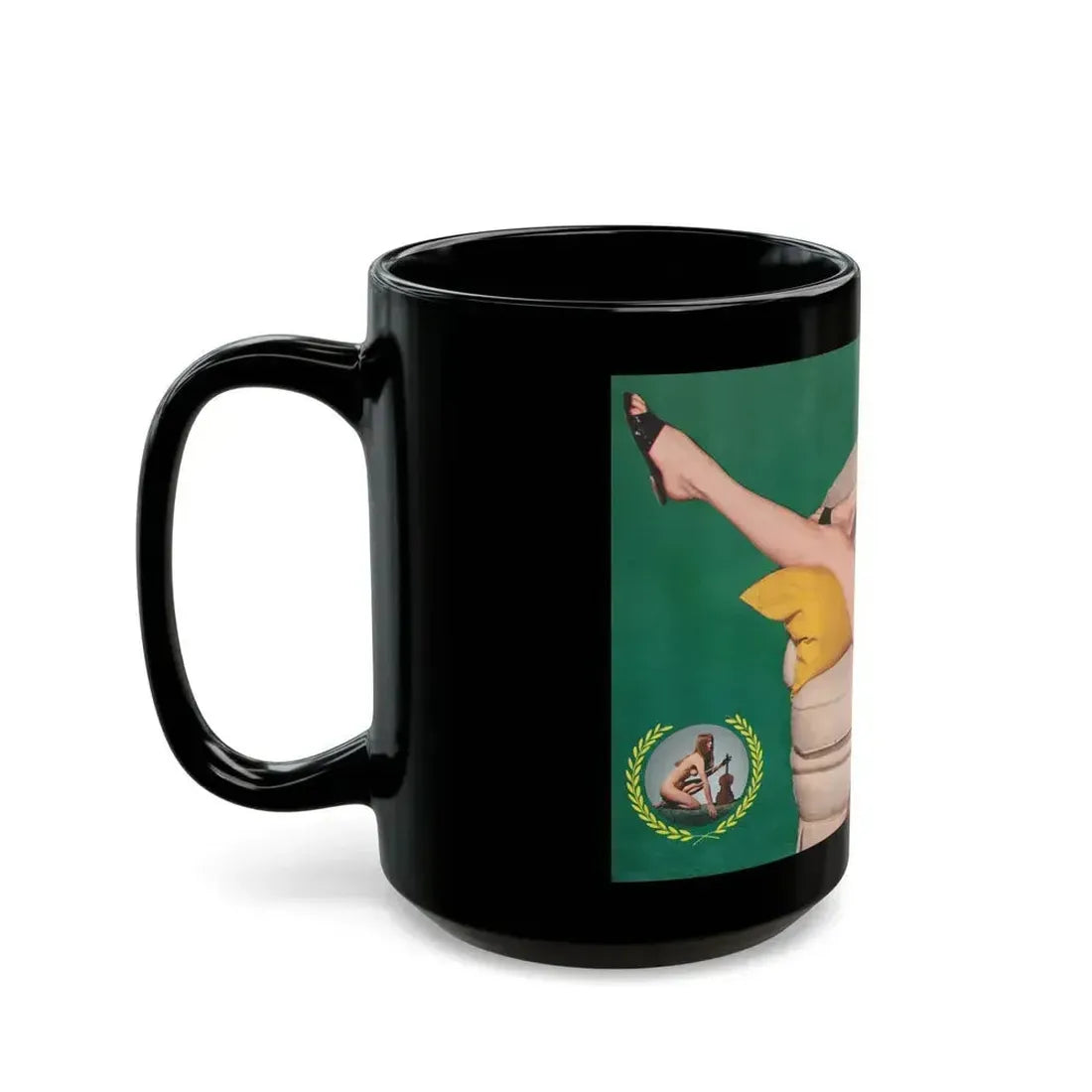 Anita Ekberg #269 (Vintage Female Icon) Black Coffee Mug - Go Mug Yourself
