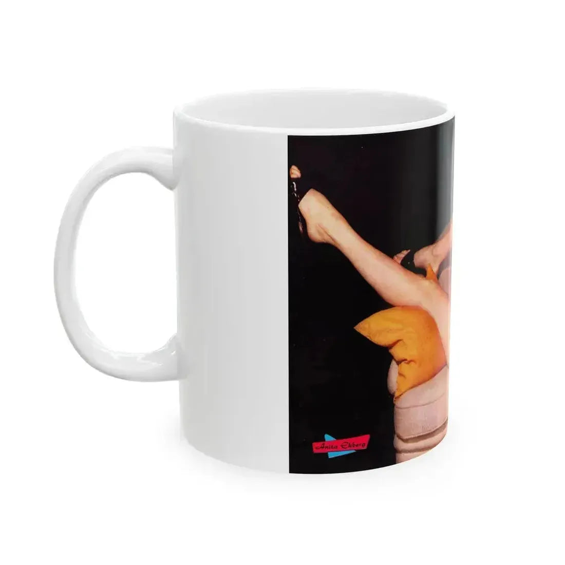 Anita Ekberg #281 (Vintage Female Icon) White Coffee Mug - Go Mug Yourself