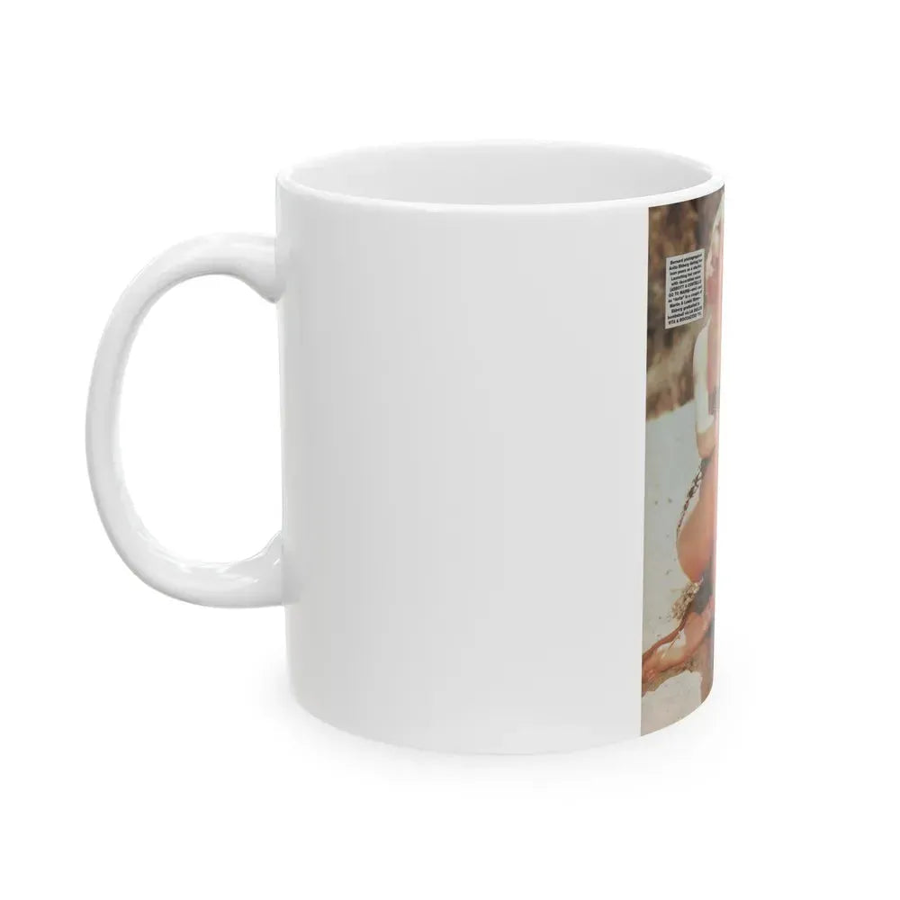 Anita Ekberg #307 Femme Fatales Magazine August '98 - Bernard Of Hollywood Vintage Glamour Pin-Ups 2nd Page (Vintage Female Icon) White Coffee Mug - Go Mug Yourself
