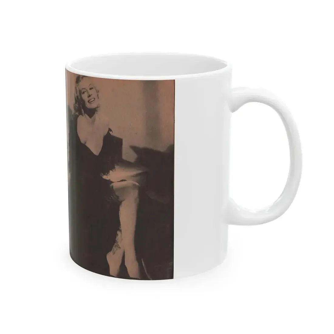 Anita Ekberg #314 - Pocket Pin-Ups Mag. '56 Photos (Vintage Female Icon) White Coffee Mug - Go Mug Yourself