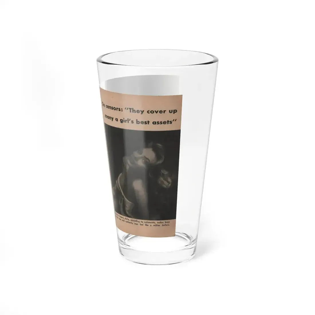 Anita Ekberg #330 - That Girl Anita Pocket Mag. '55 (Vintage Female Icon) Pint Glass 16oz - Go Mug Yourself