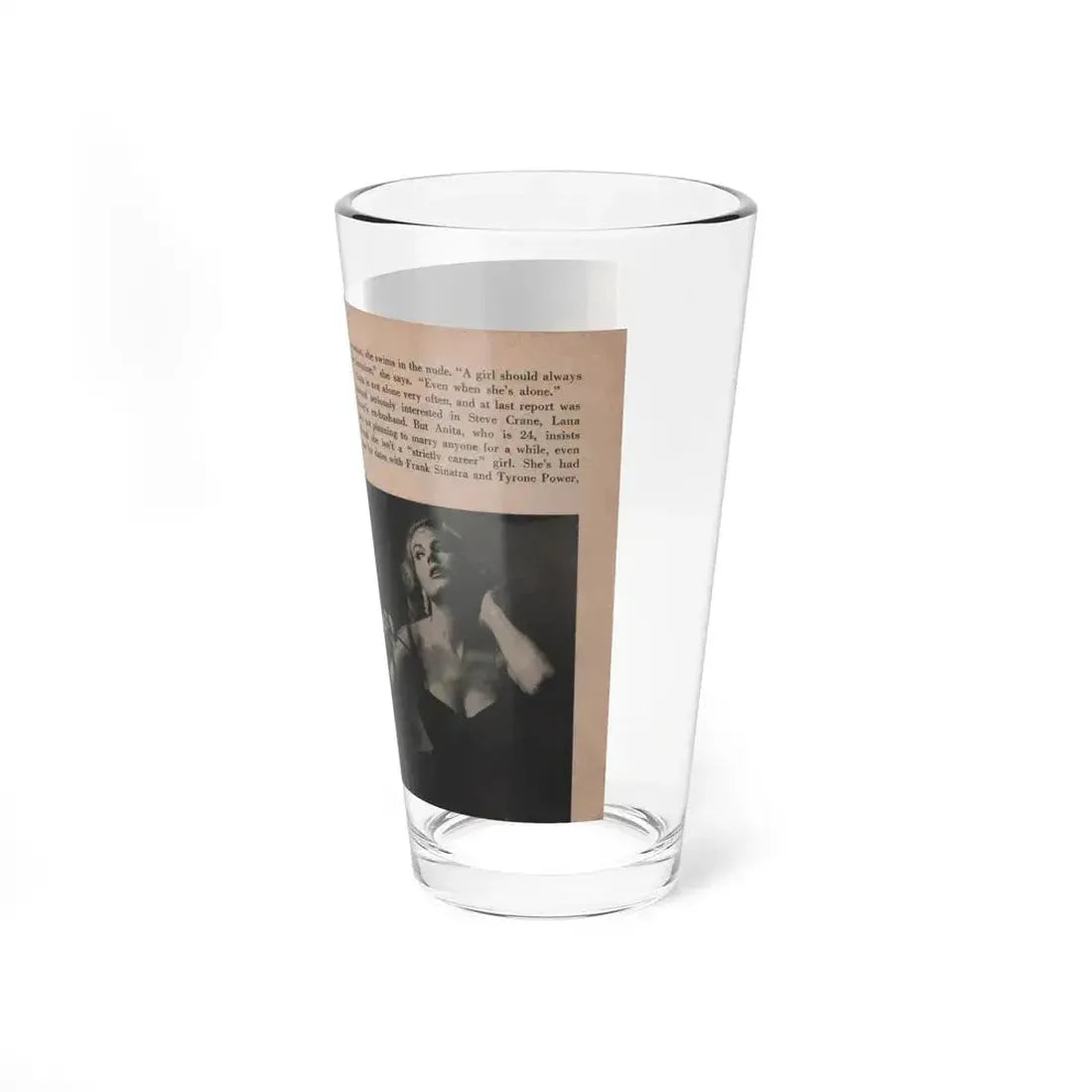 Anita Ekberg #331 - That Girl Anita Pocket Mag. '55 (Vintage Female Icon) Pint Glass 16oz - Go Mug Yourself