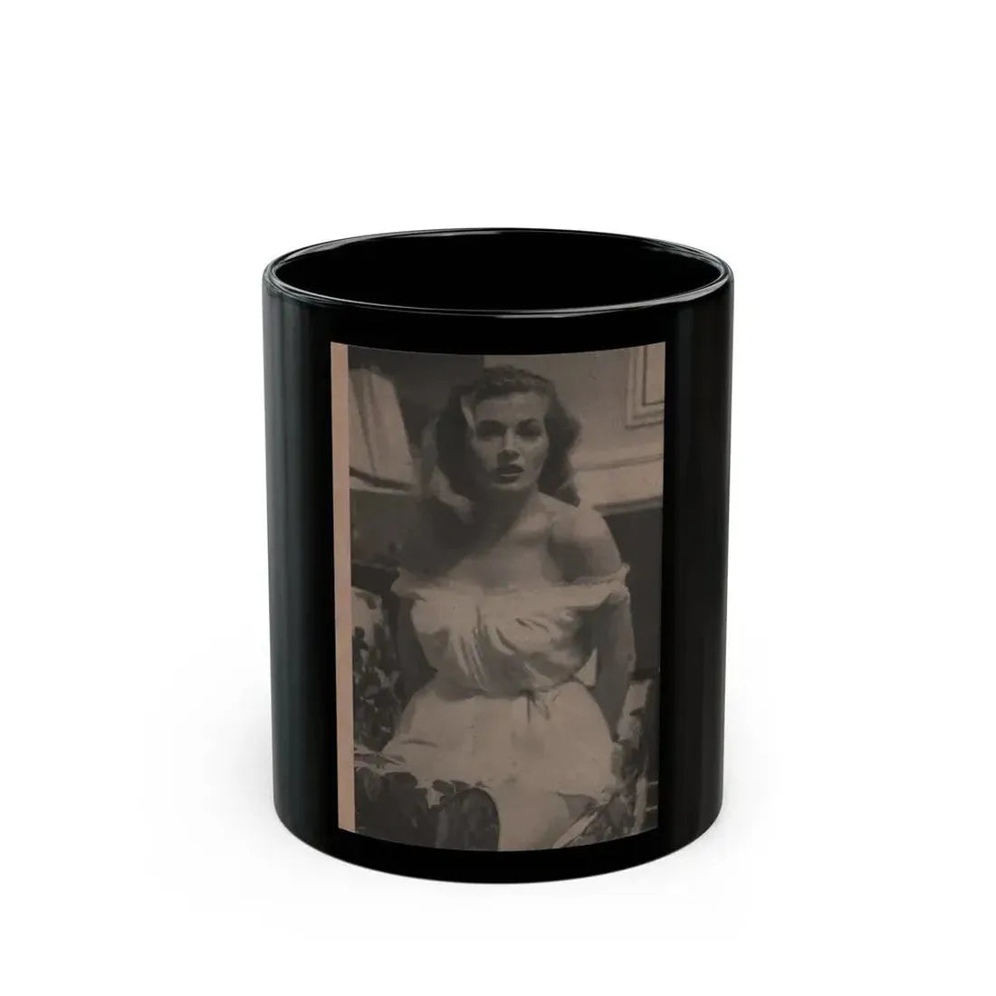 Anita Ekberg #342 - That Girl Anita Pocket Mag. '55 (Vintage Female Icon) Black Coffee Mug 11oz - Go Mug Yourself
