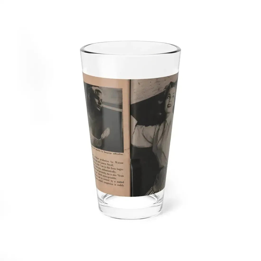 Anita Ekberg #343 - That Girl Anita Pocket Mag. '55 (Vintage Female Icon) Pint Glass 16oz 16oz - Go Mug Yourself